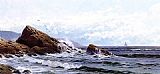 Alfred Thompson Bricher Crashing Waves painting